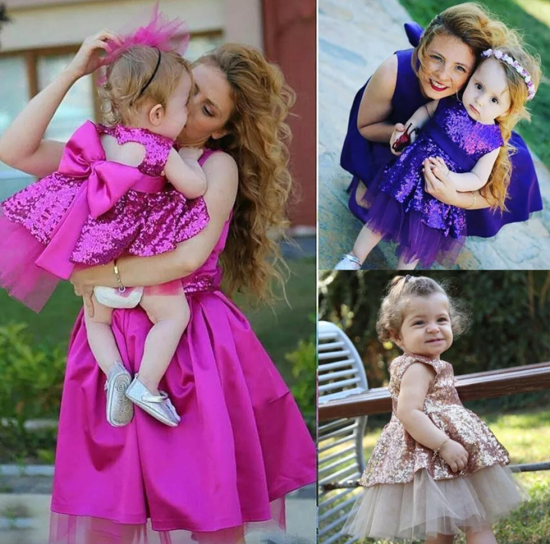 Purple Sequins Special Occasions Dress 1001035