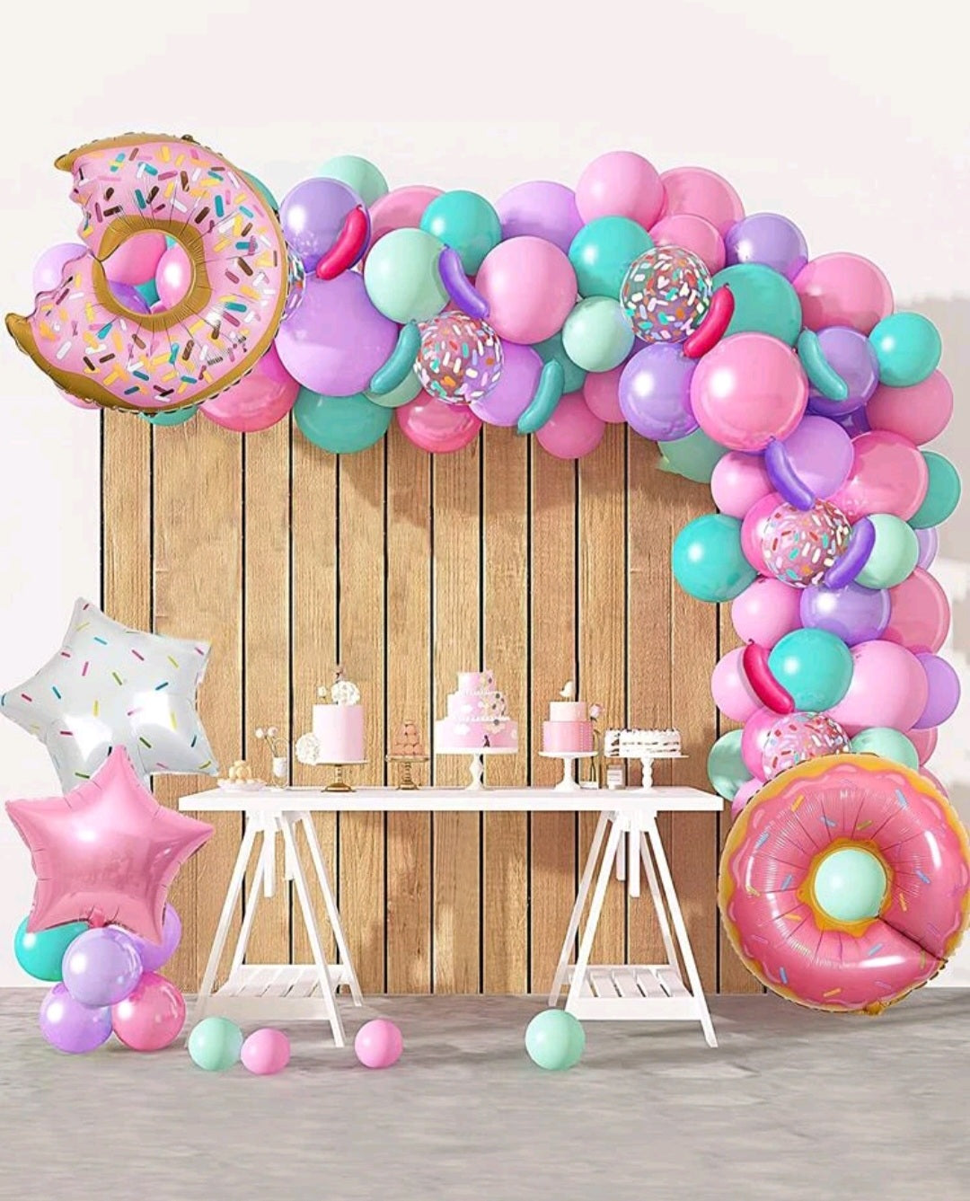 Donot Grow Up 79PSC Balloon Set (doughnut)