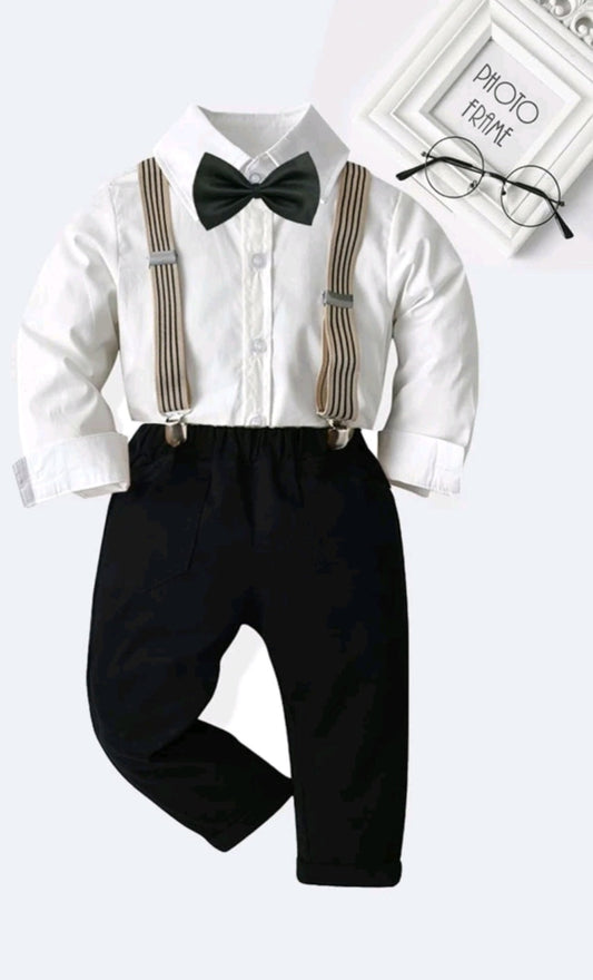 Black and White 4PSC Gentleman Suit 200027