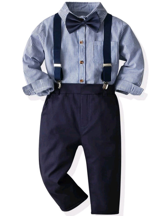 Navy 4PSC Gentleman Suit 200018