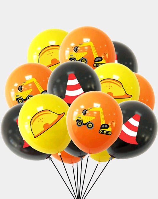 Caution  ï¸ Construction 15PSC Balloon Set