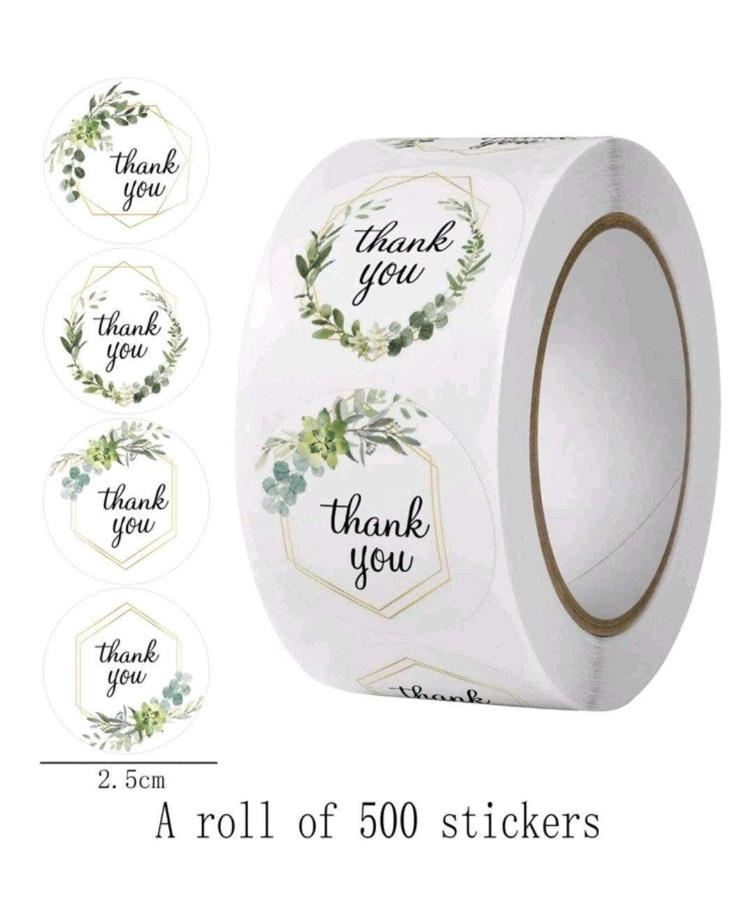 Thank You stickers Eucalyptus 