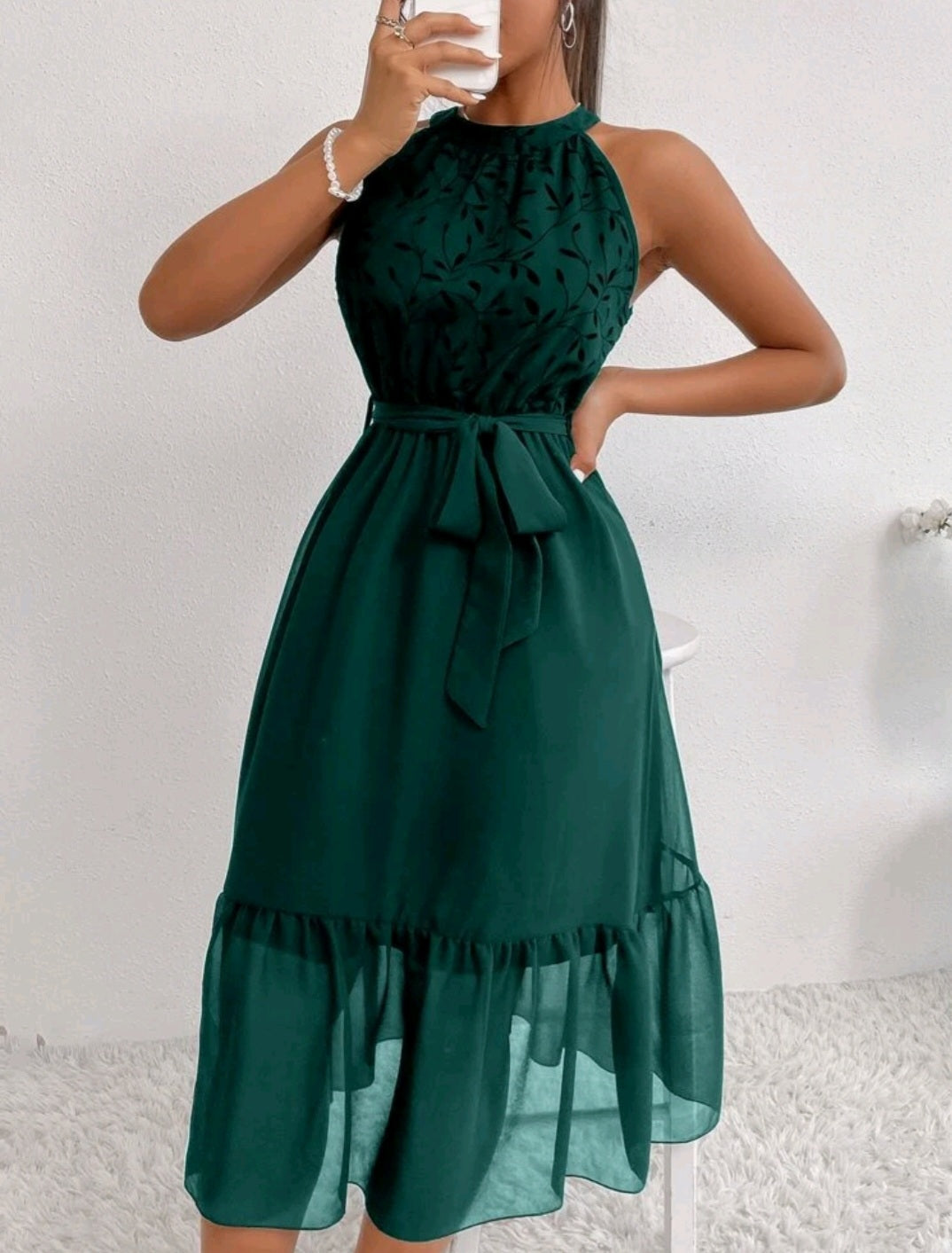 Forest Green Ladies Special Occasions Dress #700019