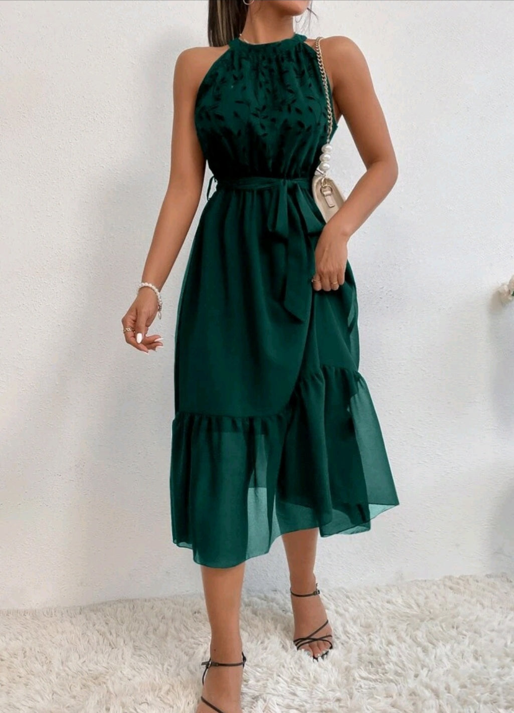 Forest Green Ladies Special Occasions Dress #700019