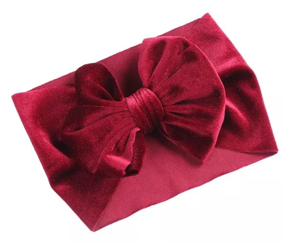 Maroon Velvet Headband