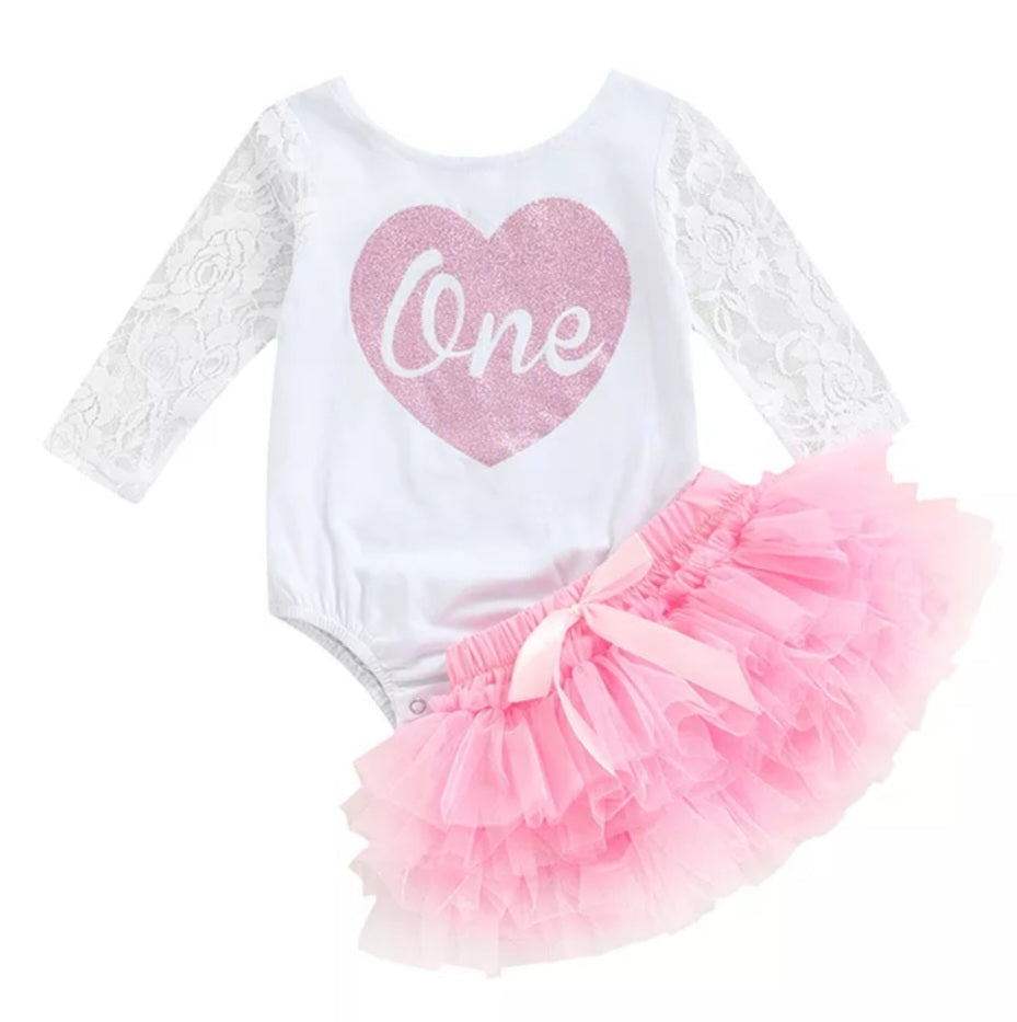 One Birthday Outfit wit Ruffle Bloomer 1000783
