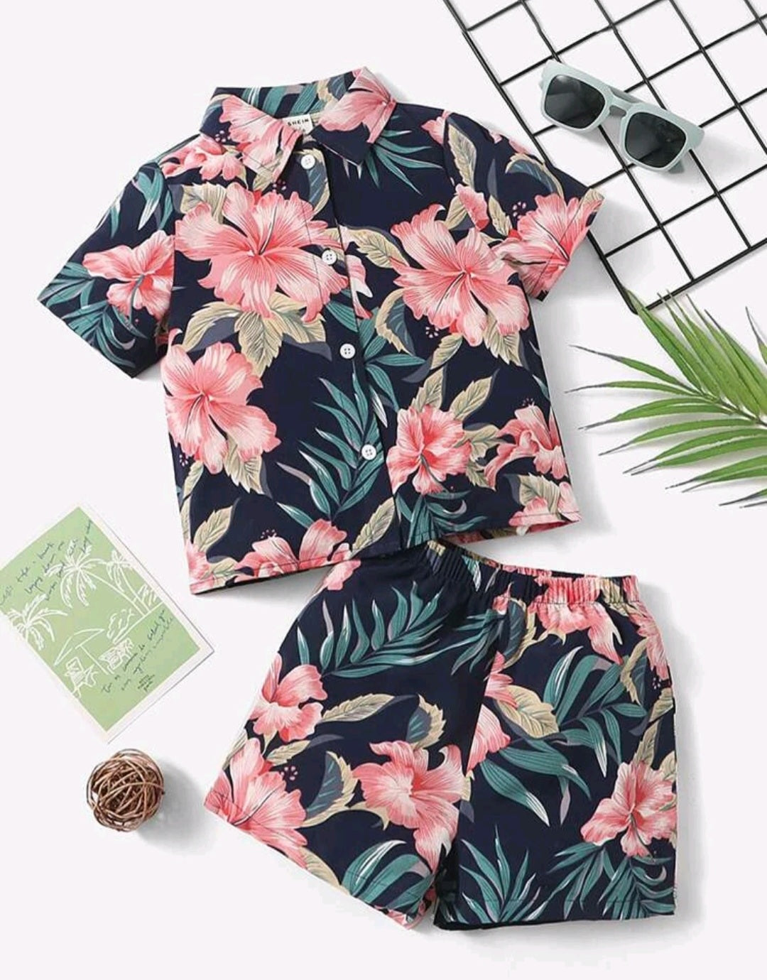 Hibiscus Floral Boys Set #700035