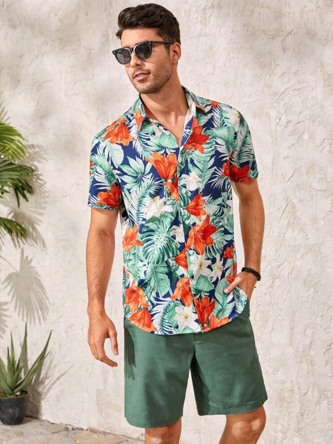 Mens Tropical Shirt