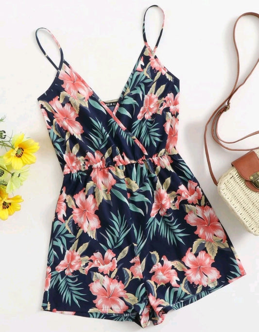 Hibiscus Floral Ladies Jumpsuit