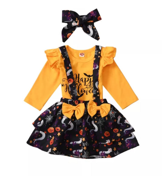 Happy Halloween Romper, Dora Dress and Headband 1000672