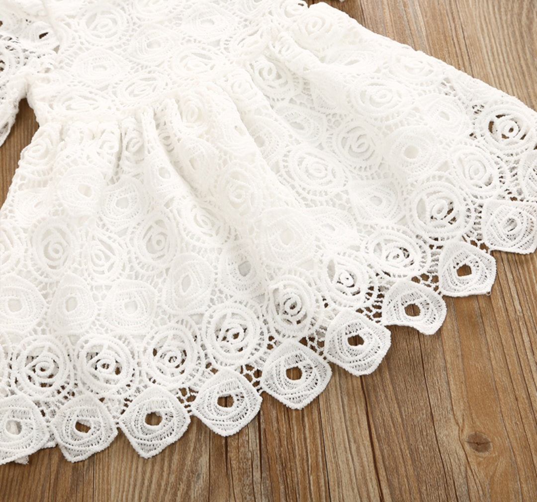 Lace Dress White #1000302