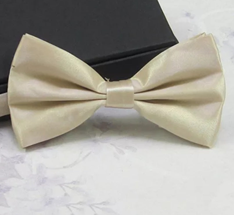 Champagne Silk BowTie