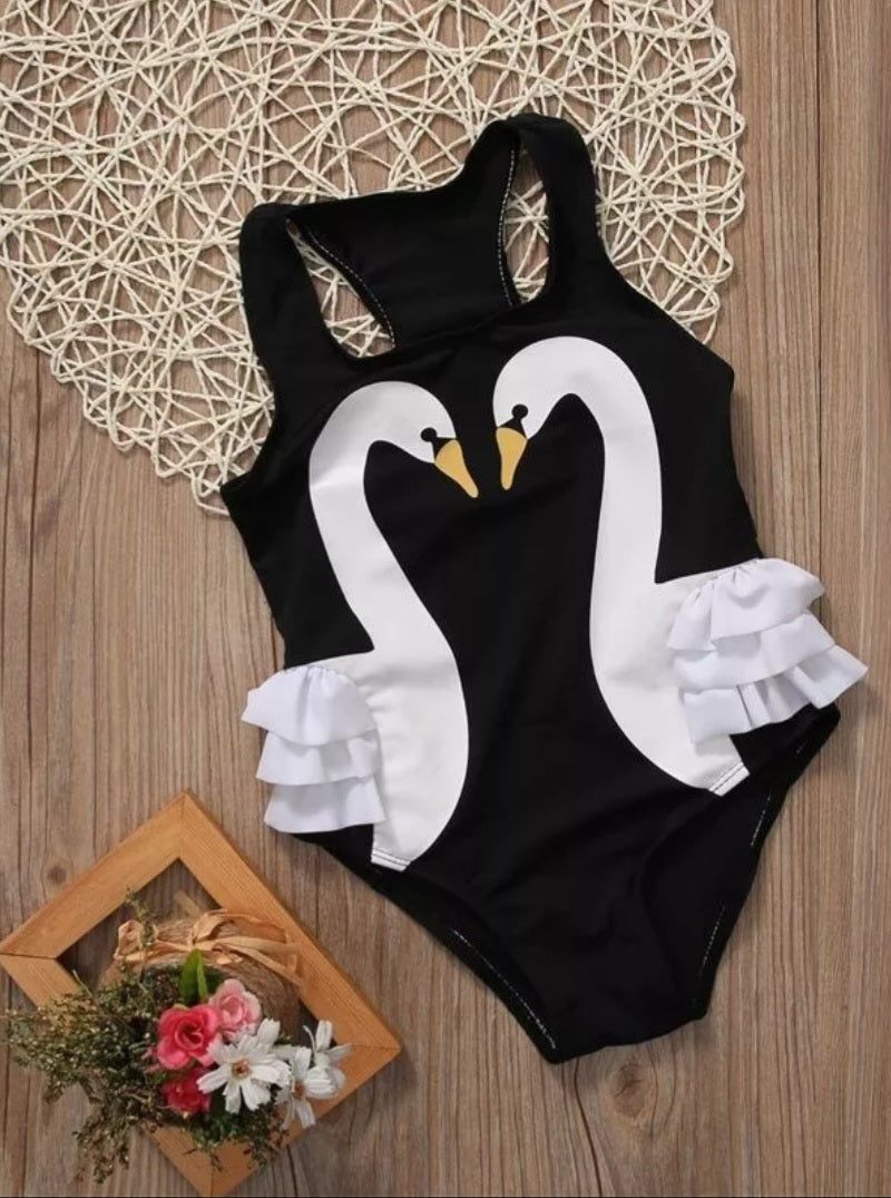 Swan Swimsuit Spandex