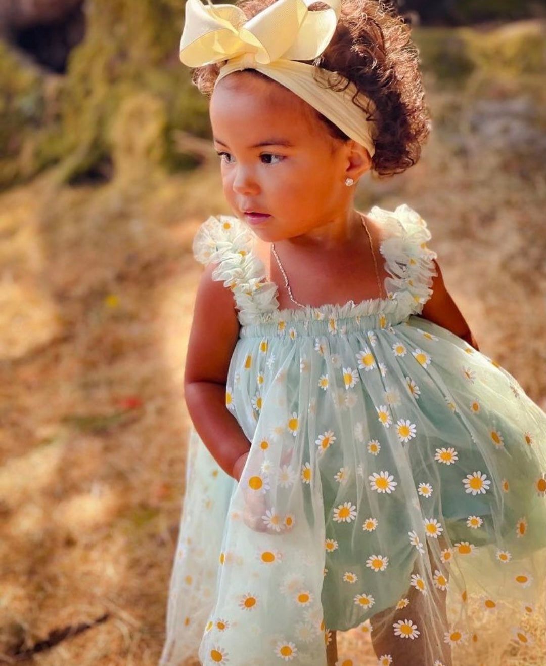 Green Daisy Dress 1000282