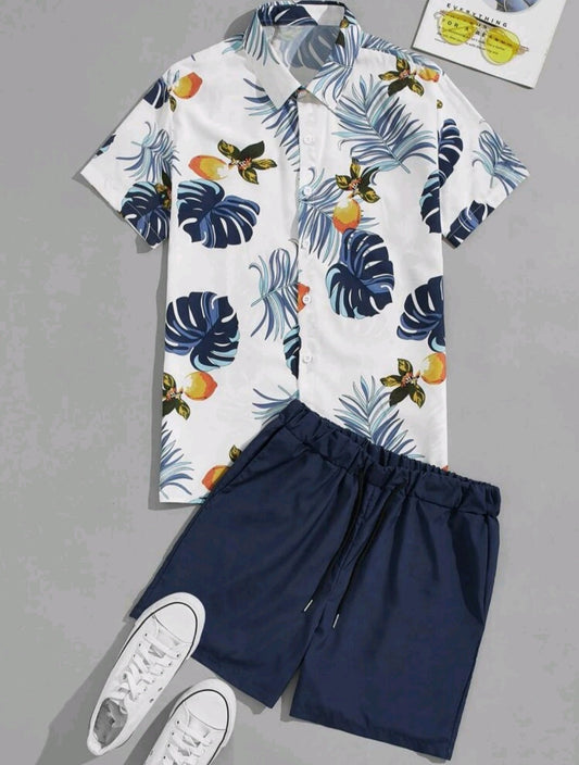 Mens Tropical Shirt and Shorts