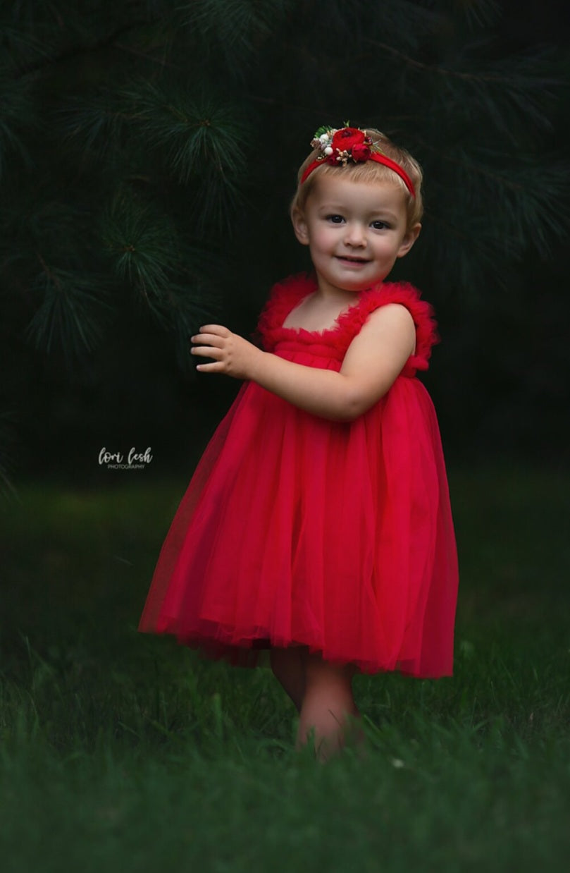 Red Tulle Dress