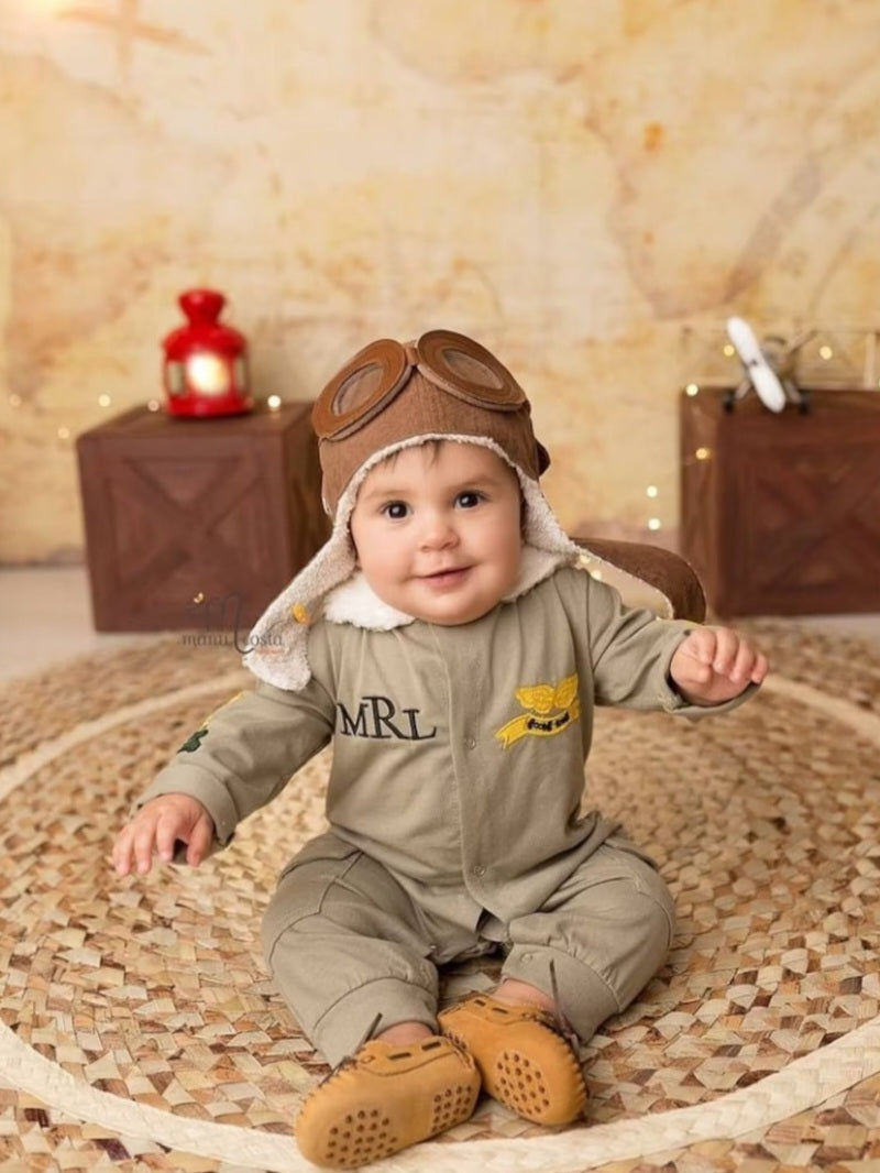 Aviator Romper and Hat 2000198