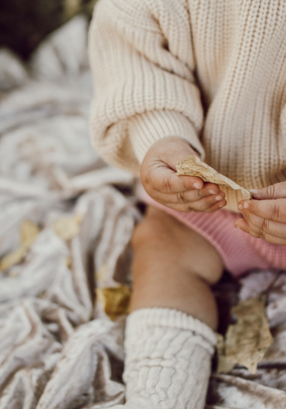 Knitted Jumper Cream ( Gender Neutral)