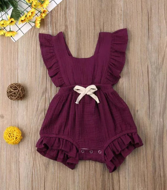 Magena Ruffle Muslin Romper 1000151