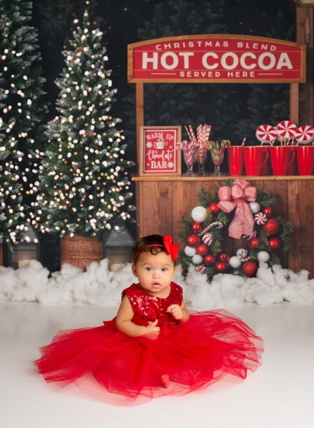 Red Sequins Tutu Dress