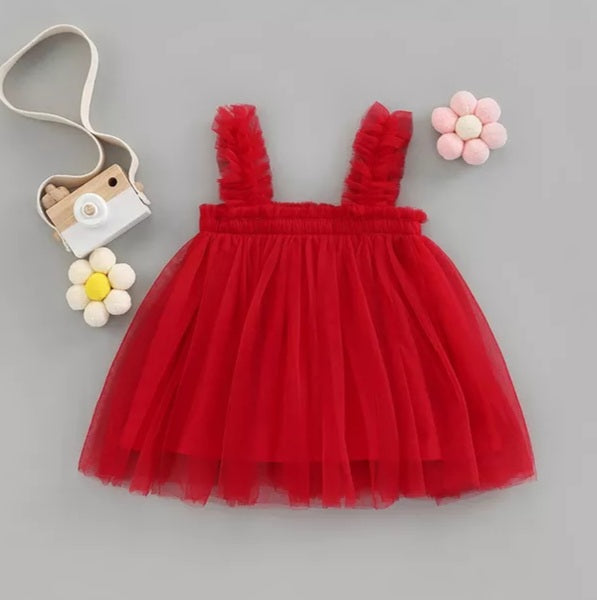Red Tulle Dress 1000462