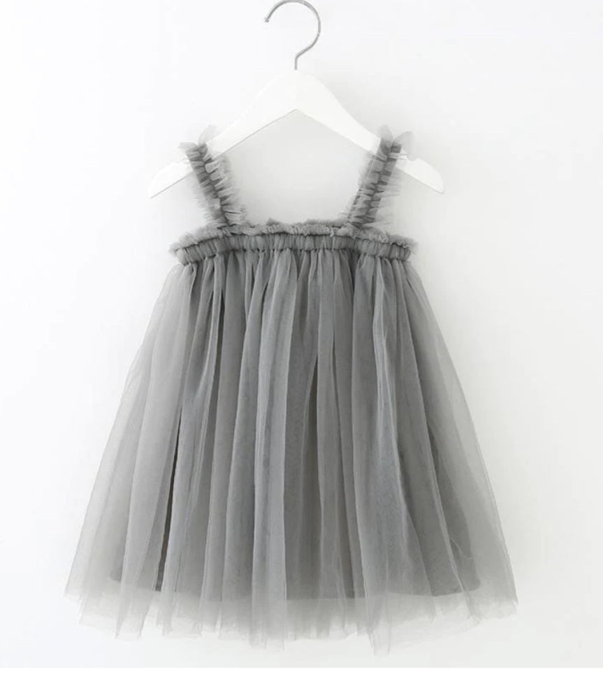 Gray Tulle Dress #1000149