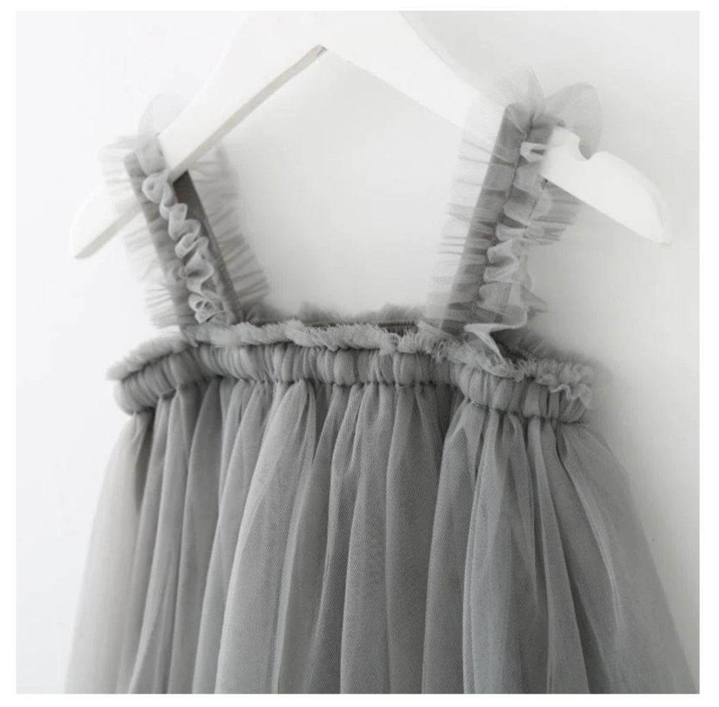 Gray Tulle Dress #1000149