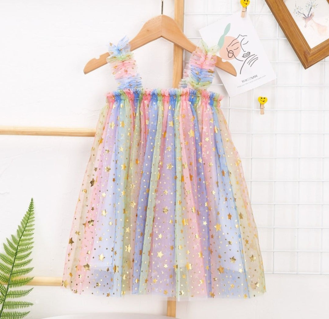 Rainbows and Stars Tulle Dress 1000415
