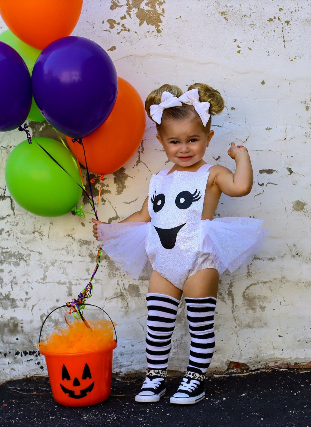 Sequins Goast Romper with Romantic Tutu and Legwarmers