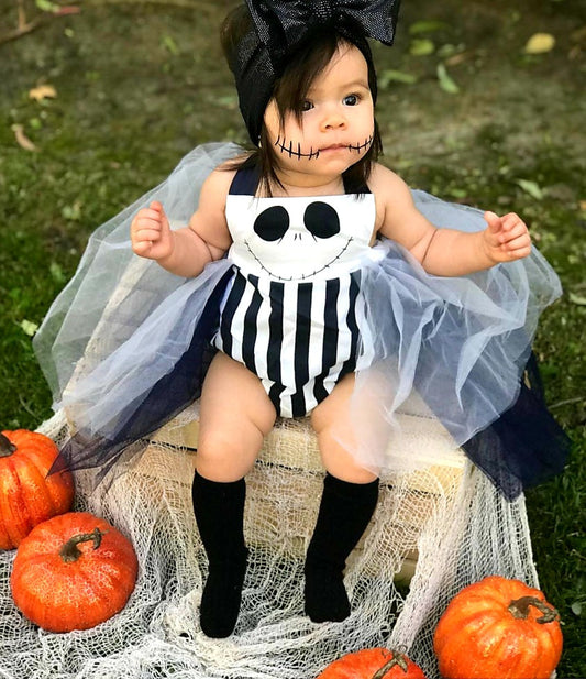 Beetlejuice Romper with Romantic Tutu