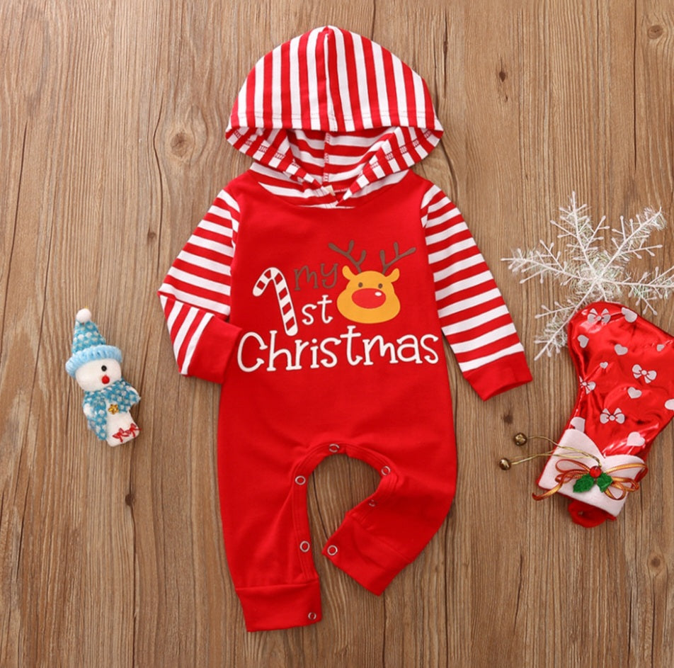 Christmas Romper Gender Neutral Raindeer