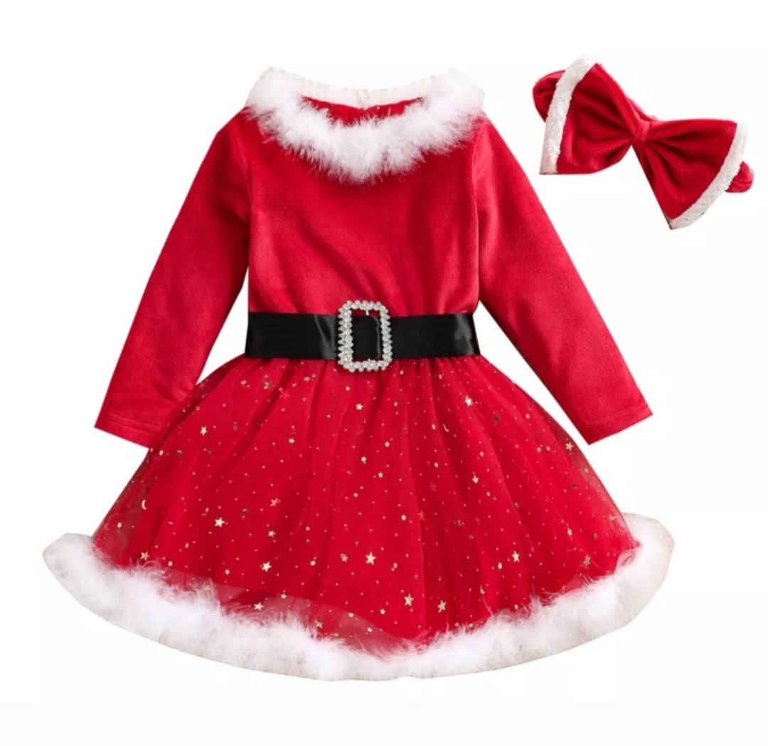 Christmas Dress and Headband