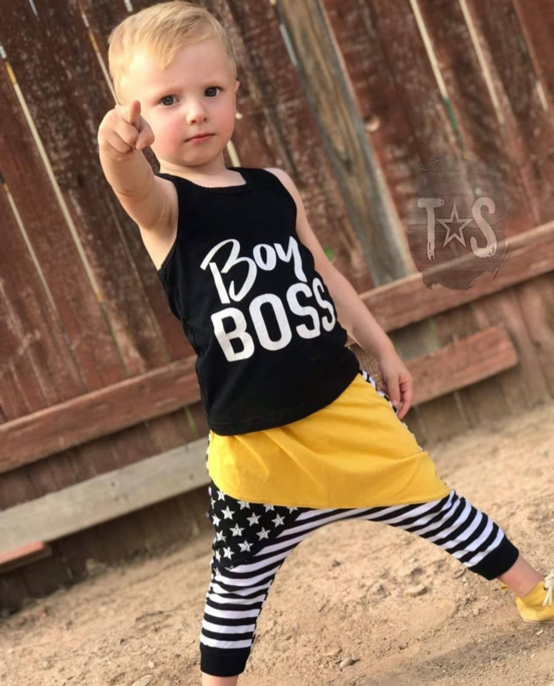 Boy Boss Black and Yellow 2PSC #200031