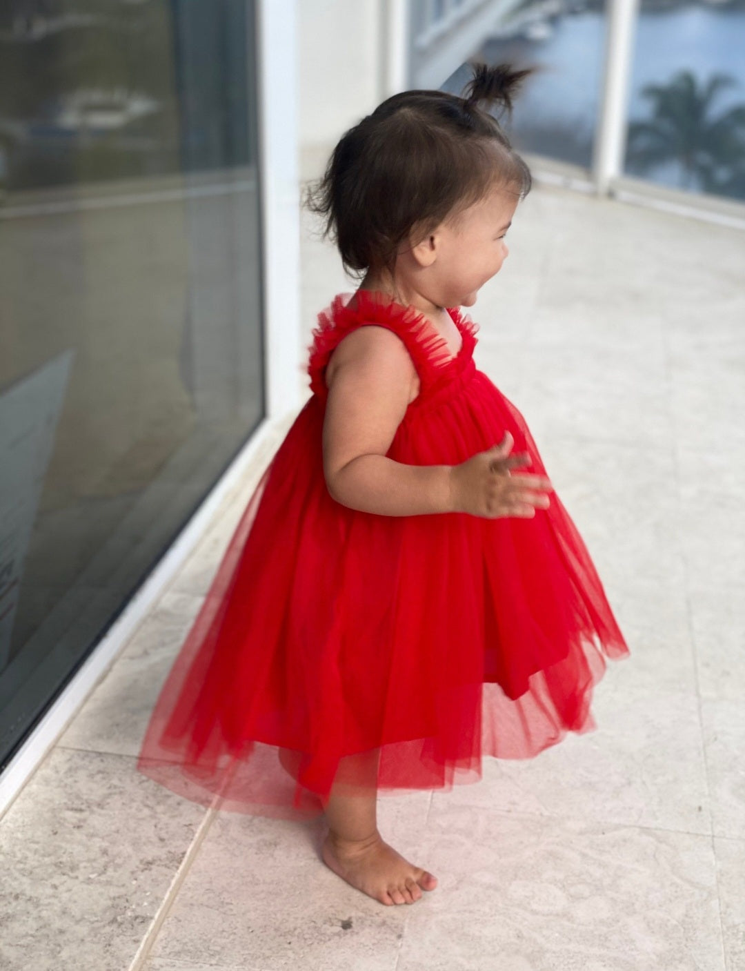 Red Tulle Dress