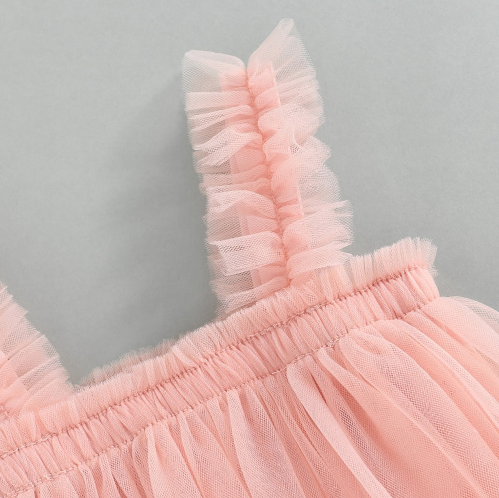 Peachy Pink Tulle Dress