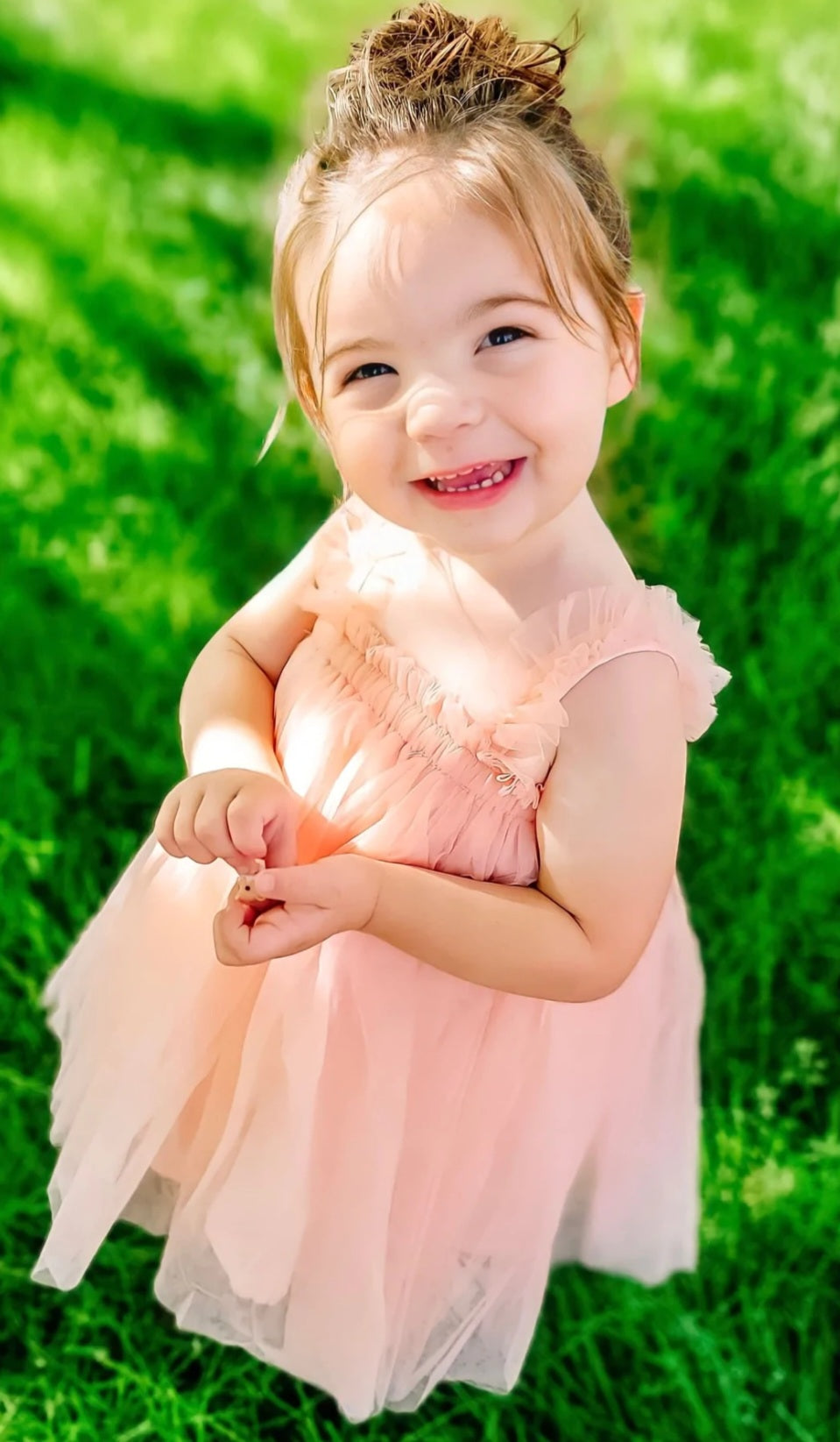 Peachy Pink Tulle Dress