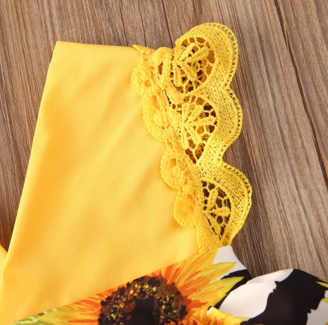 Sunflower Romper Dress