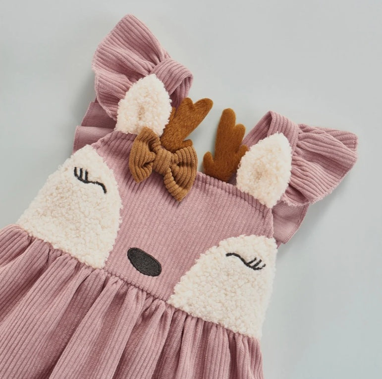 Dusty Pink Corduroy Dress