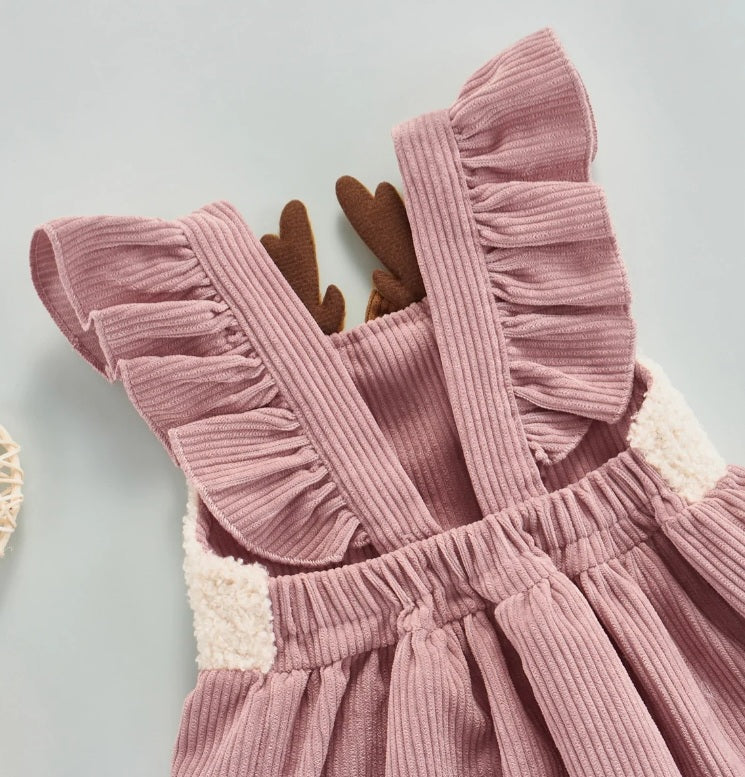 Dusty Pink Corduroy Dress 1001031
