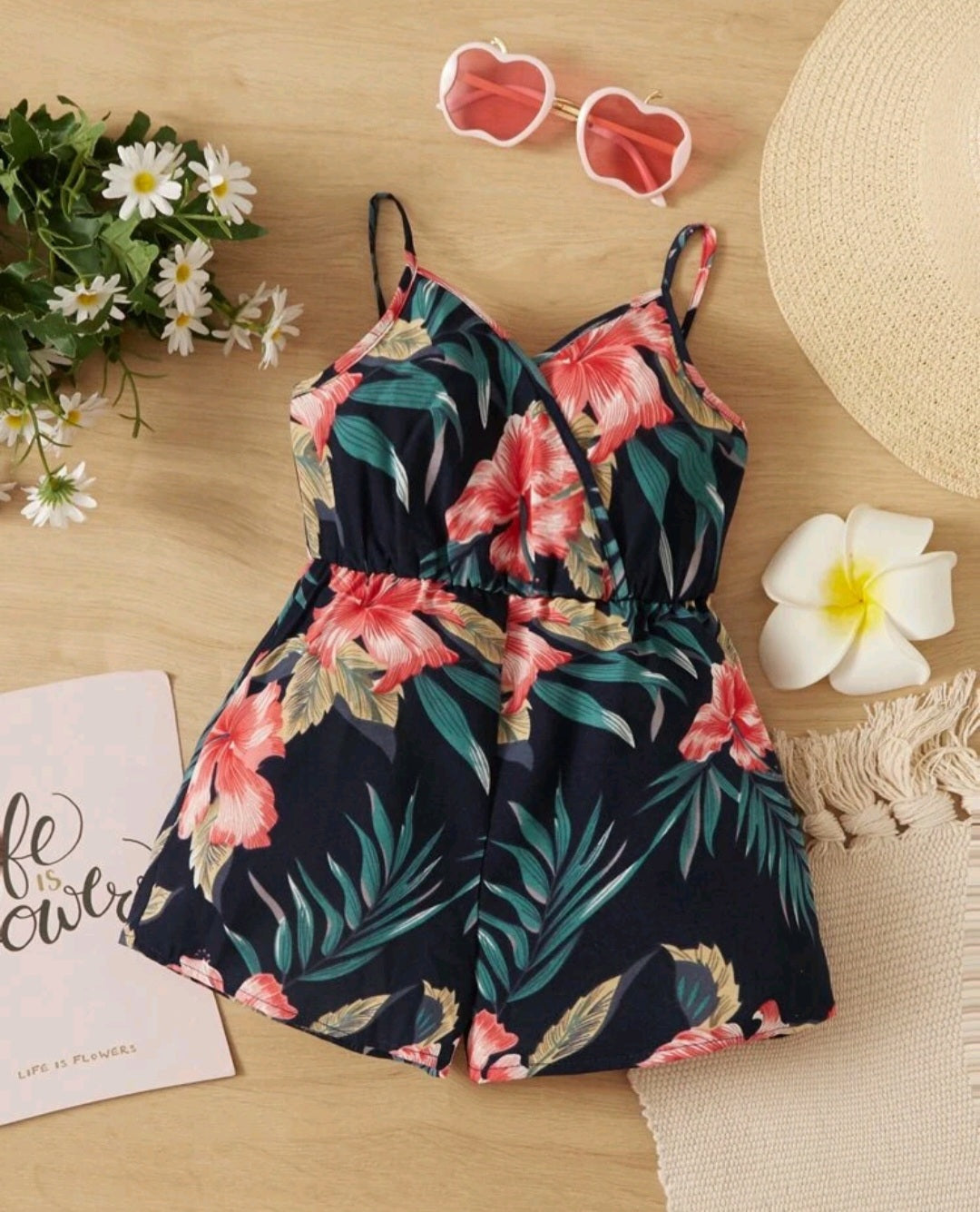 Hibiscus Strappy Jumpsuit #1001060