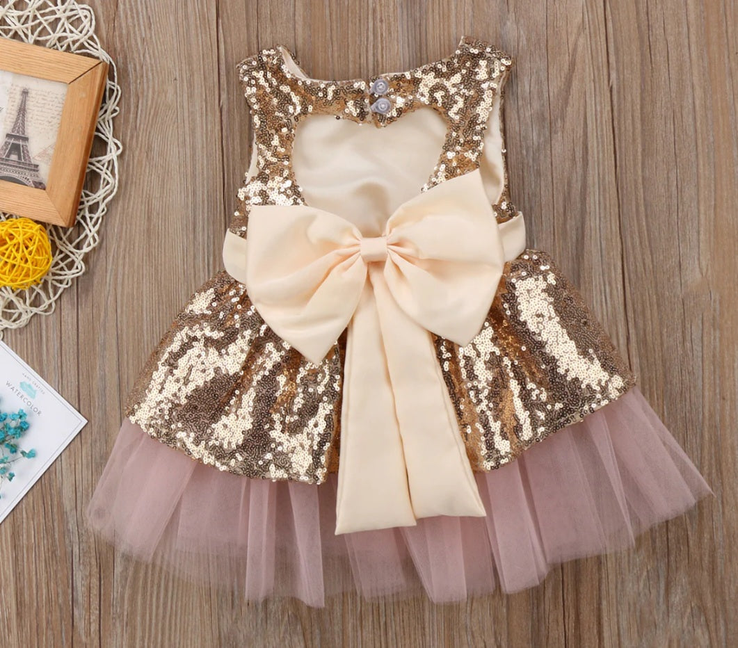 Gold Sequins Dress