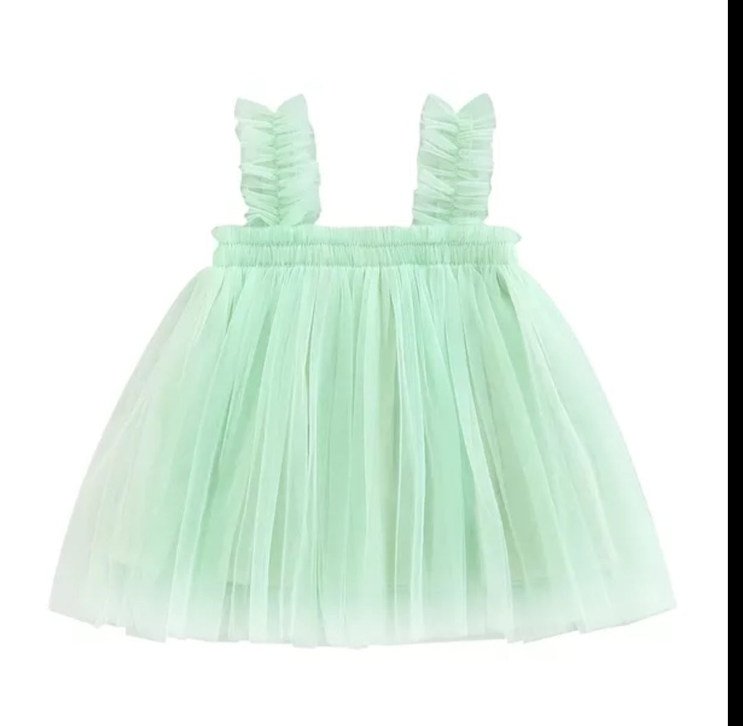 Mint Green Tulle Dress 1001072