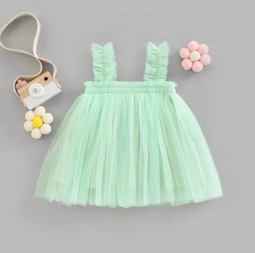 Mint Green Tulle Dress 1001072