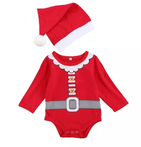 Christmas Romper and Hat