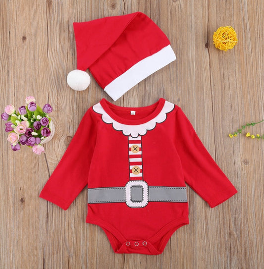 Christmas Romper and Hat