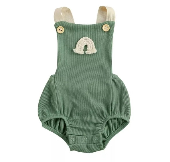 Sage Rainbow Boho Romper Gender Neutral 2000323