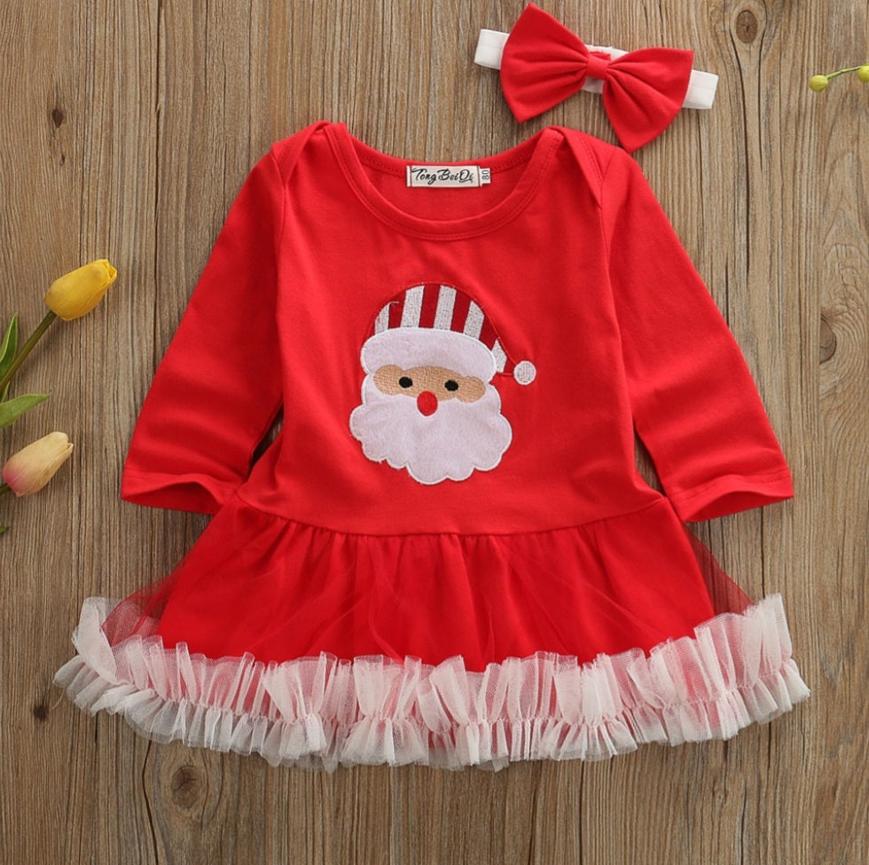 Santa Dress and Headband