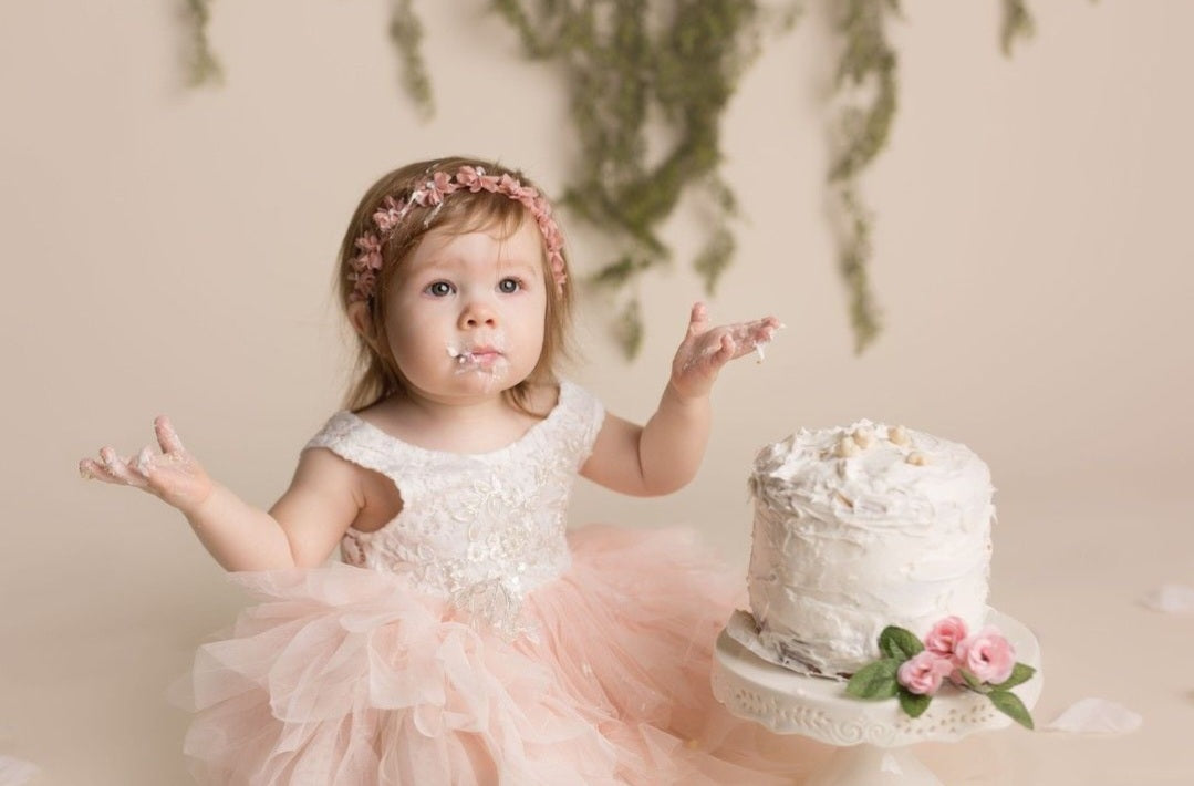 Peachy Pink and Lace Tutu Dress