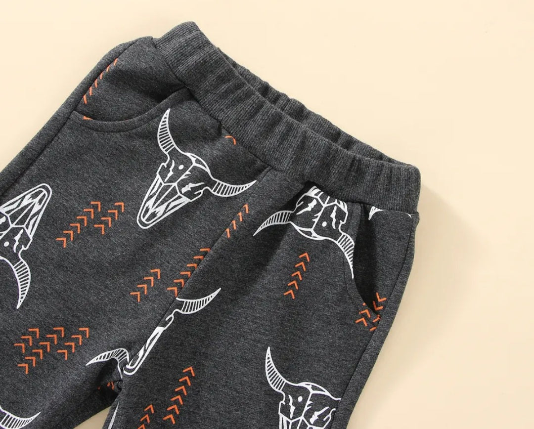 Skull Crew Neck Sweatshirt and Pants #2000330