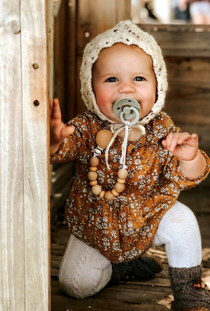 Mustard Floral Balloon Romper